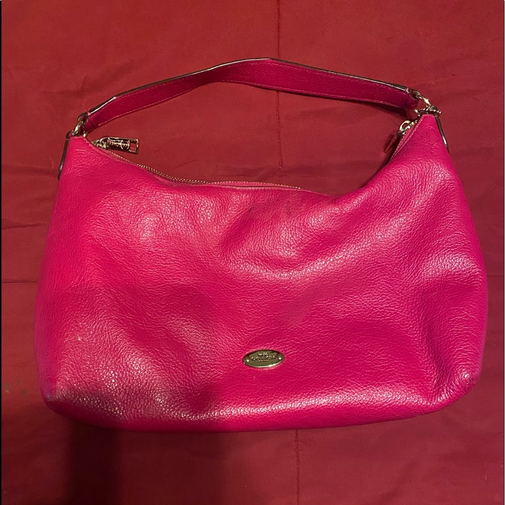Pink coach purse